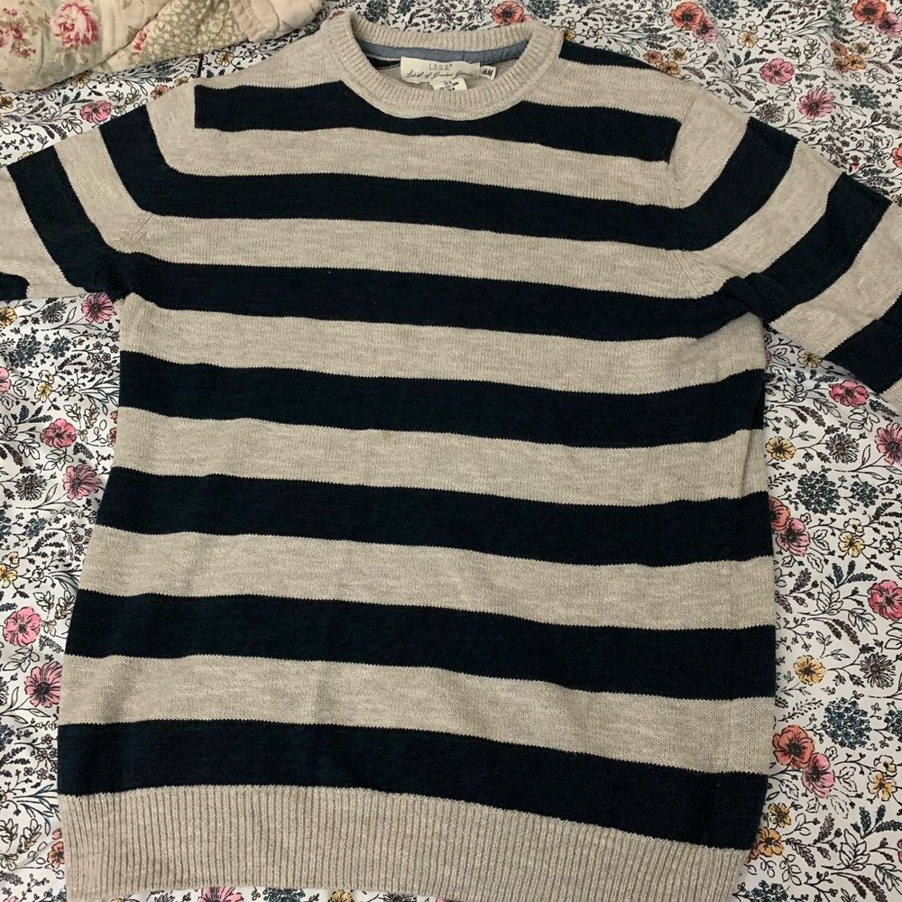 H&M classic stripped long sleeve shirt